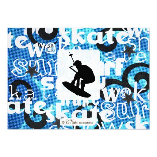 Wakeboard Party Invitation