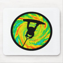 Wakeboard Raley Swirley Mouse Pad