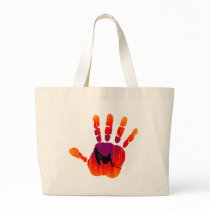 Wakeboard Red Handed Tote Bags