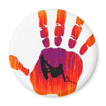 Wakeboard Red Handed Refrigerator Magnet