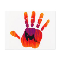Wakeboard Red Handed Postcard