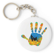 Wakeboard Say Hello Keychain