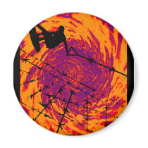 Wakeboard Sonic Air Refrigerator Magnets