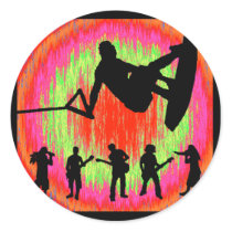 Wakeboard Soul Images Round Sticker