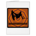 Wakeboard soul sliding cards