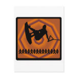 Wakeboard soul sliding postcards