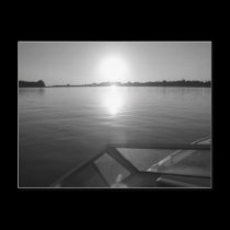 Wakeboard sunset Postcard postcards