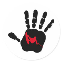 Wakeboard the Club Round Stickers