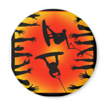 Wakeboard Think Thoughts magnets