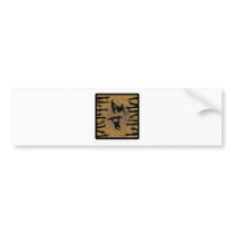 wakeboard with reaching bumper stickers