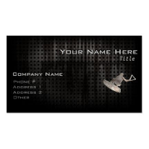 Wakeboarder; Cool Black Business Cards