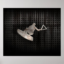 Wakeboarder; Cool Black Posters