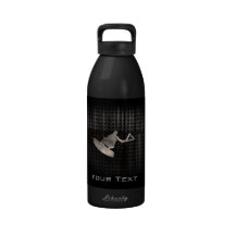 Wakeboarder; Cool Black Water Bottles
