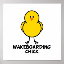 Wakeboarding Chick Posters