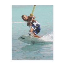 Wakeboarding Turn Postcard