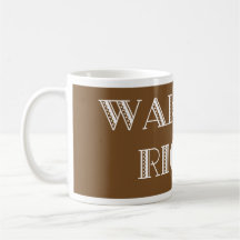 WAKEUPRIGHTBROWN COFFEE MUG