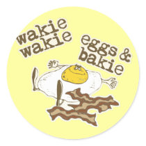 Wakie Wakie Eggs and Bakie stickers by IslandVintage Wakie Wakie Eggs and Bakie stickers