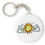Waking up Sun Keychains