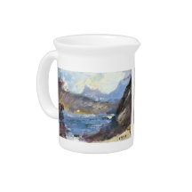 Walchensee by Lovis Corinth Beverage Pitcher