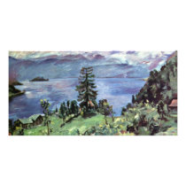 Walchensee Panoramic View From The Pulpit By Corin Photo Card