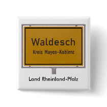 Waldesch Ortsschild City Limits Sign buttons