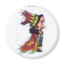 Wales Caricature Map magnets