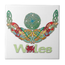 Wales Celtic Knotwork Tile tiles