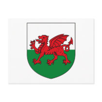 Wales Coat of Arms Postcard by FlagTshirts Wales Coat of Arms Postcard