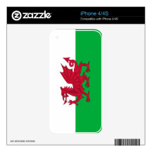 WALES DECALS FOR THE iPhone 4S