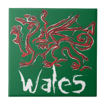 Wales Dragon Tile tiles