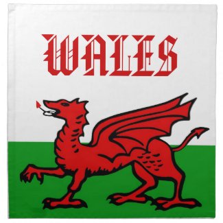 Wales Dragons napkins. mojo_napkin