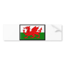 Wales Flag bumper stickers by jacinto888 Wales Flag bumper stickers