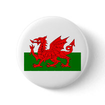 Wales Flag  Button