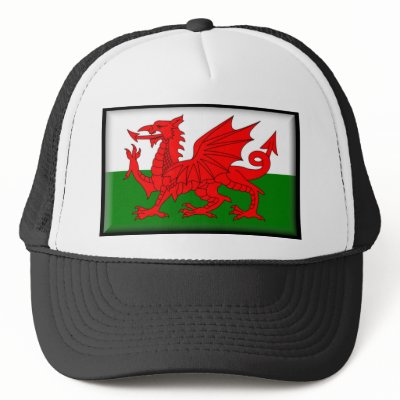 Wales Flag Mesh Hats by jacinto888