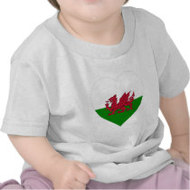 Wales Flag Heart Shirt