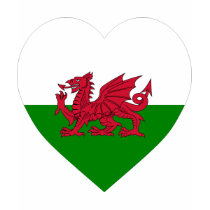 Wales Flag Heart t-shirts by Vexillophile Wales Flag Heart t-shirts