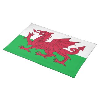 Wales Flag on MoJo Placemat