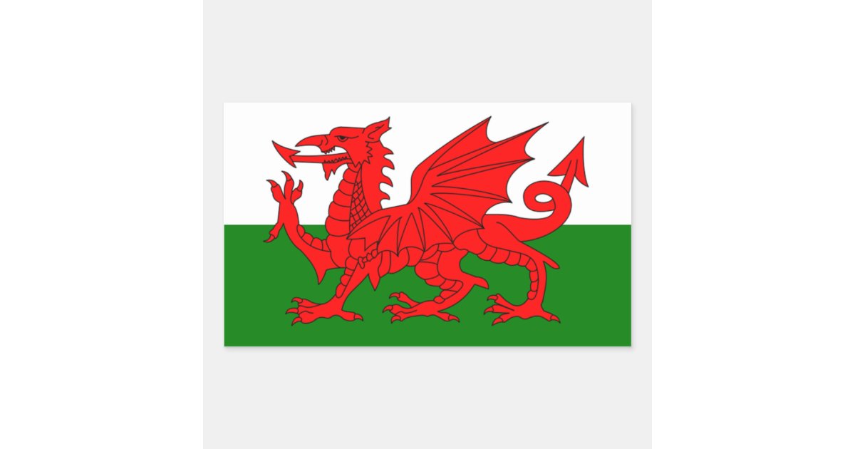 Wales Flag United Kingdom Great Britain Sticker | Zazzle