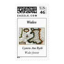 Wales Map and/or Flag postage