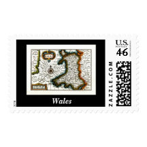 Wales Map and/or Flag Stamp