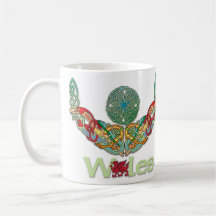 Wales Mug with Celtic Knotwork