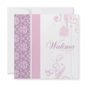 Walima Invitation - Pink- Islamic Wedding