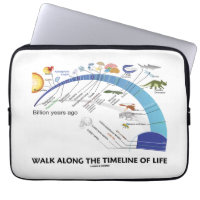 Walk Along The Timeline Of Life Biology Evolution Laptop Sleeves