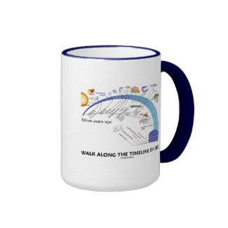 Walk Along The Timeline Of Life Biology Evolution Coffee Mug