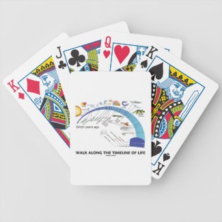 Walk Along The Timeline Of Life Biology Evolution Bicycle Playing Cards