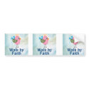 walk by faith whimsical bird bumper stickers