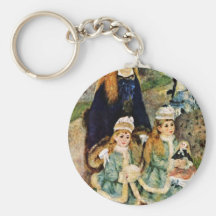 Walk By Pierre-Auguste Renoir (Best Quality) Keychain