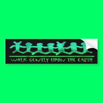 Walk Gently Bumpersticker bumper stickers