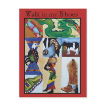 Walk in my Shoes postcards