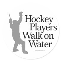 Walk On Water Round Stickers